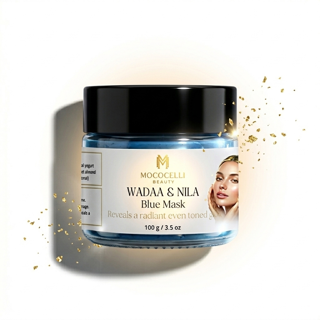 Mococelli Wadaa & Nila Blue Mask - Natuurlijk gezichtsmasker 100g
